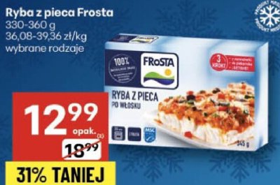 Ryba z pieca Frosta, wybrane rodzaje promocja w Delikatesy Centrum