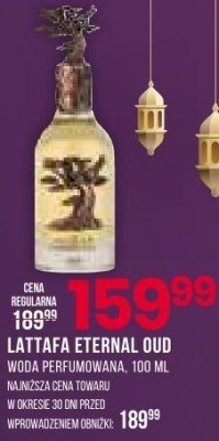 LATTAFA ETERNAL OUD woda perfumowana promocja w Drogerie Natura