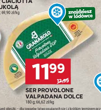 Ser provolone dolce GRANAROLO promocja