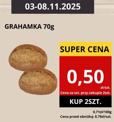 Grahamka 70g promocja w Supeco