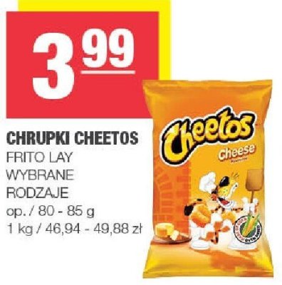 Chrupki Cheetos Frito Lay wybrane rodzaje promocja w SPAR