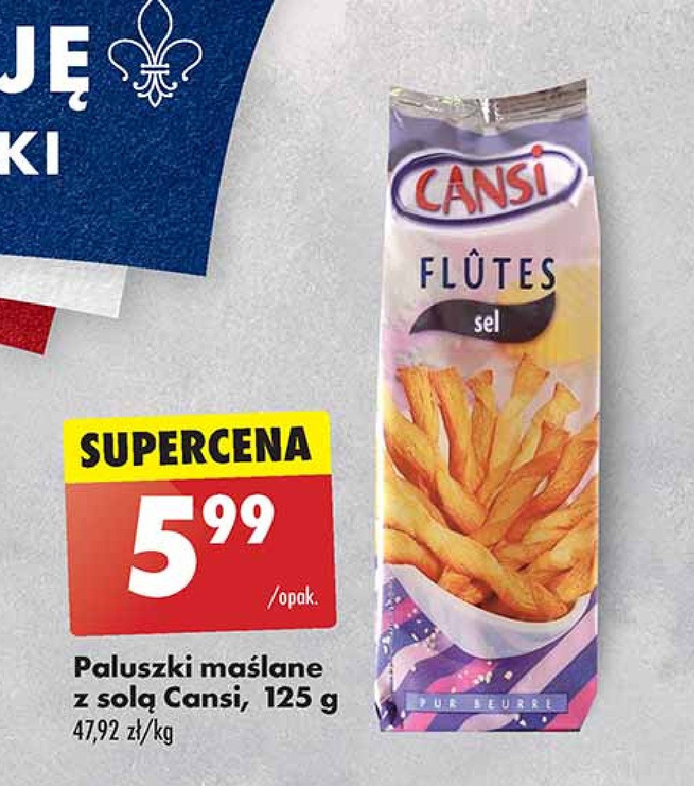 Paluszki maślane z solą Cansi promocja