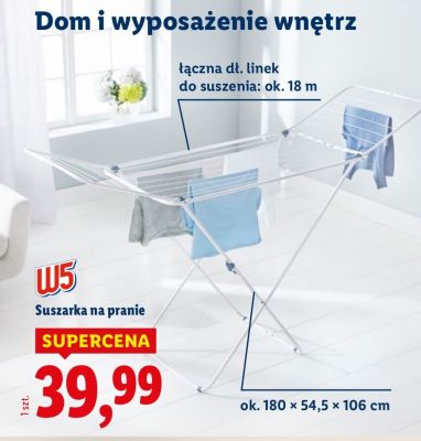Suszarka na pranie W5 promocja w Lidl
