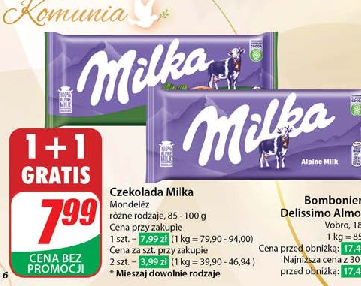 Czekolada hazelnuts Milka promocja