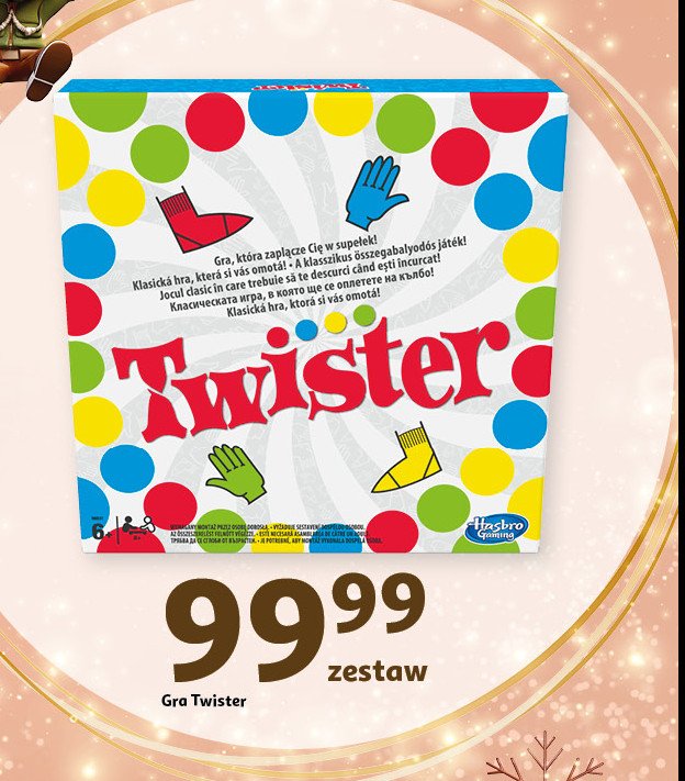 Gra zręcznościowa twister Hasbro promocja w Auchan