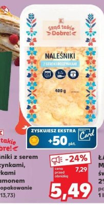 Naleśniki z serem i rodzynkami, z jabłkami i cynamonem 400g Stąd Takie Dobre! promocja w Kaufland
