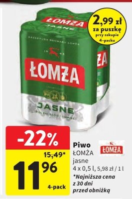 Piwo promocja w Intermarche
