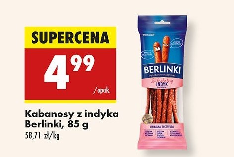 Kabanosy z indyka Morliny berlinki promocja