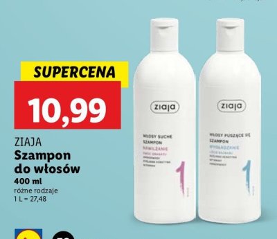 Szampon do włosów intensywne nawilżanie Ziaja intensywna pielęgnacja włosów promocja