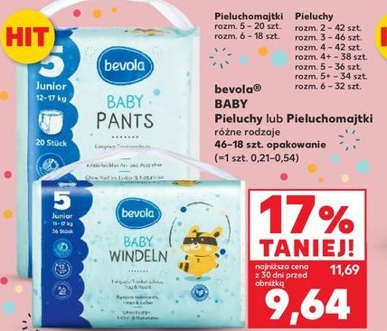 Pieluchomajtki 5 junior Bevola baby promocja