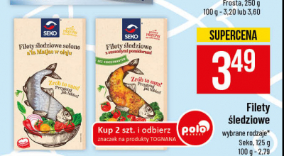 Filety 艣ledziowe z suszonymi pomidorami Seko promocja