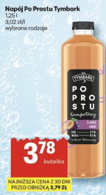 Napój Po Prostu Tymbark promocja w Delikatesy Centrum