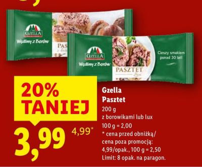 Pasztet lux promocja w Lidl