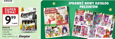 Baterie ENERGIZER AA LR6 AAA LR03 4 szt., 2,50 zł / 1 szt. promocja w Intermarche
