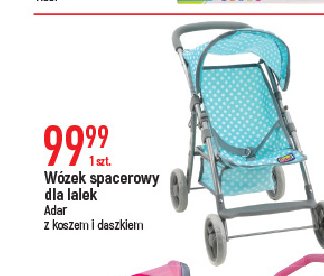 W贸zek dla lalek spacer贸wka z koszem Adar promocja