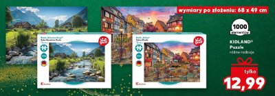 Puzzle 1000 elementów różne rodzaje promocja w Kaufland