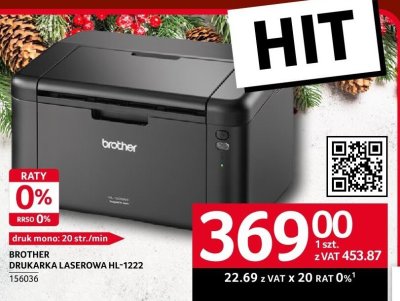 Drukarka laserowa Brother HL-1222 promocja w Selgros