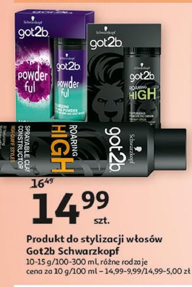Pasta modeluj膮ca w sprayu Got2b roaring high promocja