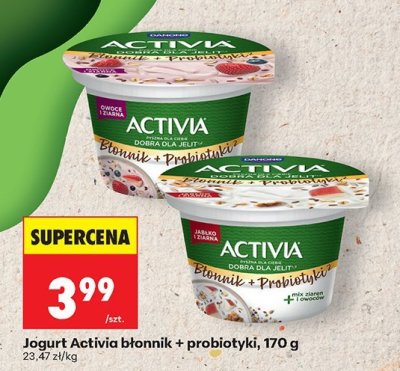 Jogurt Activia błonnik + probiotyki, 170 g promocja w Biedronka