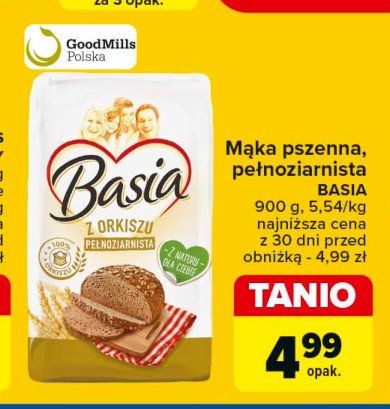 Mąka orkiszowa pełnoziarnista typ 1850 Basia promocja