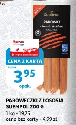 Parówki z łososia Suempol promocja