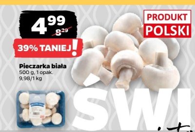 Pieczarka biała promocja w Netto