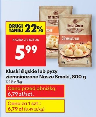 Pyzy ziemniaczane Nasze smaki promocja w Biedronka