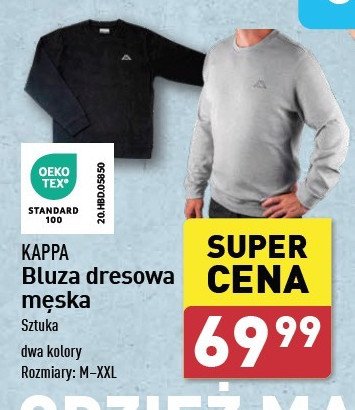 Bluza dresowa m-xxl Kappa promocja w Aldi