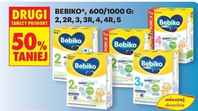 Mleko modyfikowane 600/1000g 2, 2R, 3, 3R, 4, 4R, 5 DRUGIE -50% promocja w Biedronka