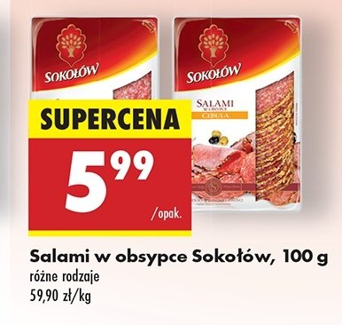 Salami z cebulą Sokołów promocja w Biedronka