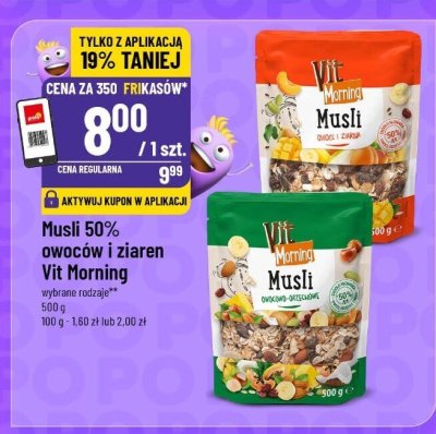 Musli 50% owoców i ziaren 500g promocja w POLOmarket