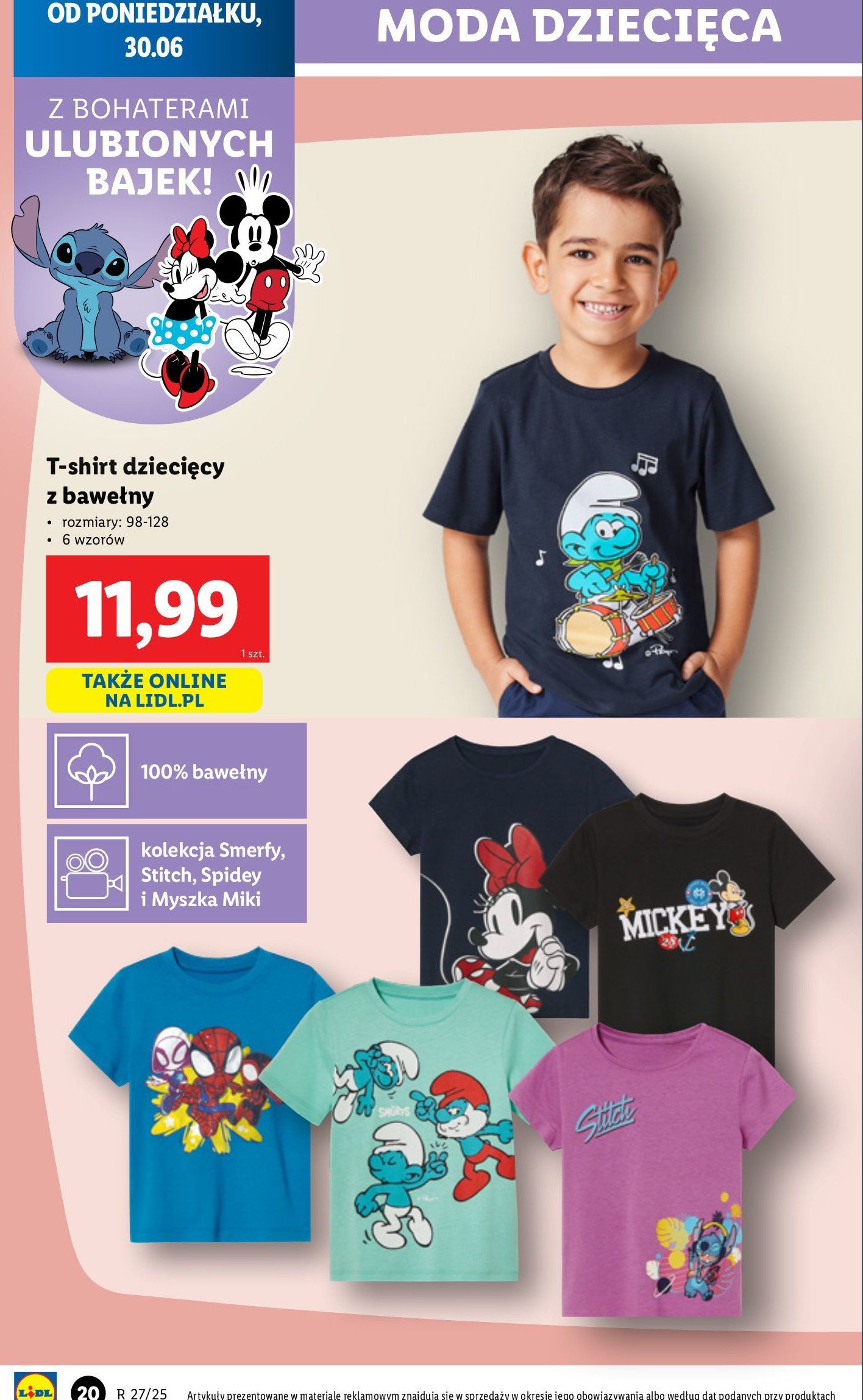 T-shirt dziecięcy stich promocja w Lidl
