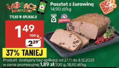 Pasztet z żurawiną promocja w Delikatesy Centrum