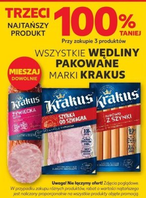 Wędliny pakowane wszystkie rodzaje promocja w Kaufland