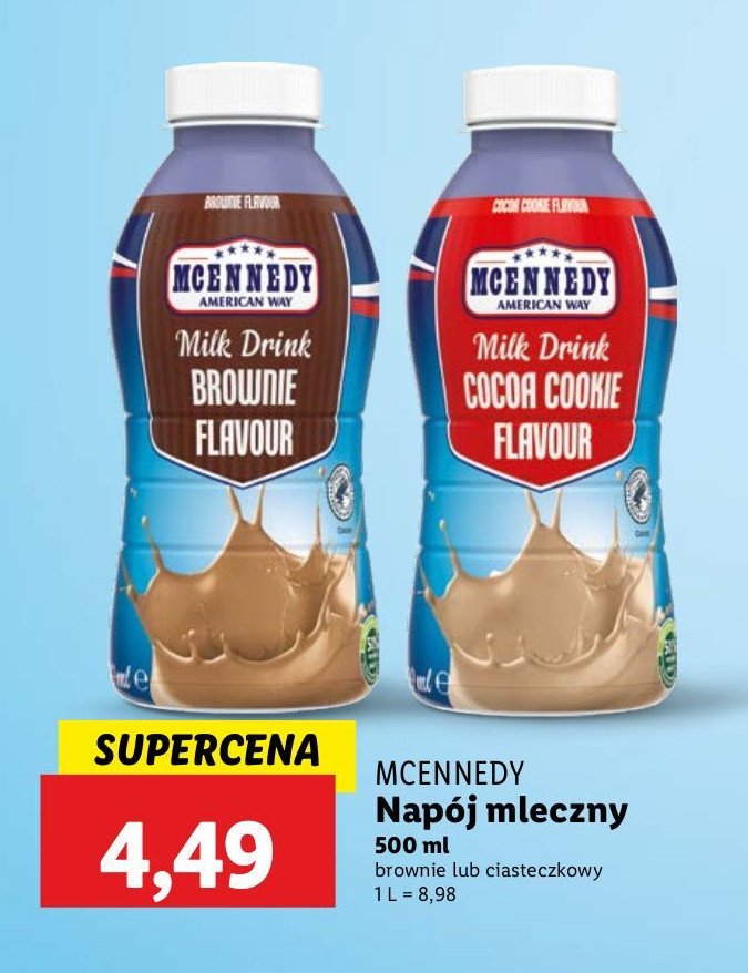 Nap贸j mleczny ciasteczkowy Mcennedy promocja