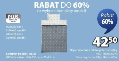 Komplet pościeli ATLA promocja w Jysk