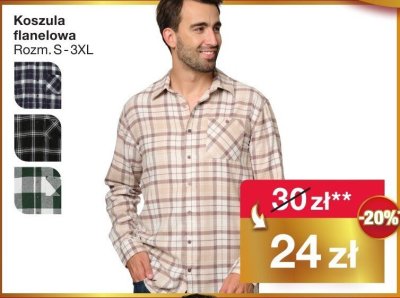 Koszula flanelowa męska promocja w Woolworth