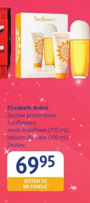 Zestaw prezentowy Elizabeth Arden Sunflowers: woda toaletowa (100 ml), balsam do ciała (100 ml) promocja w Drogerie DM