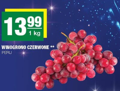 Winogrono czerwone Peru promocja w SPAR