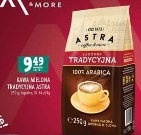 Kawa Astra łagodna delikatny smak Astra caffee promocje
