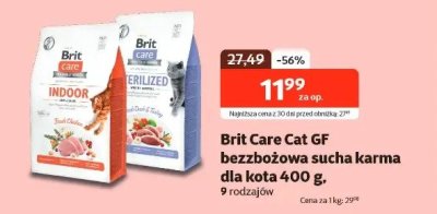 Karma GF bezzbożowa sucha dla kota 400 g promocja w KAKADU