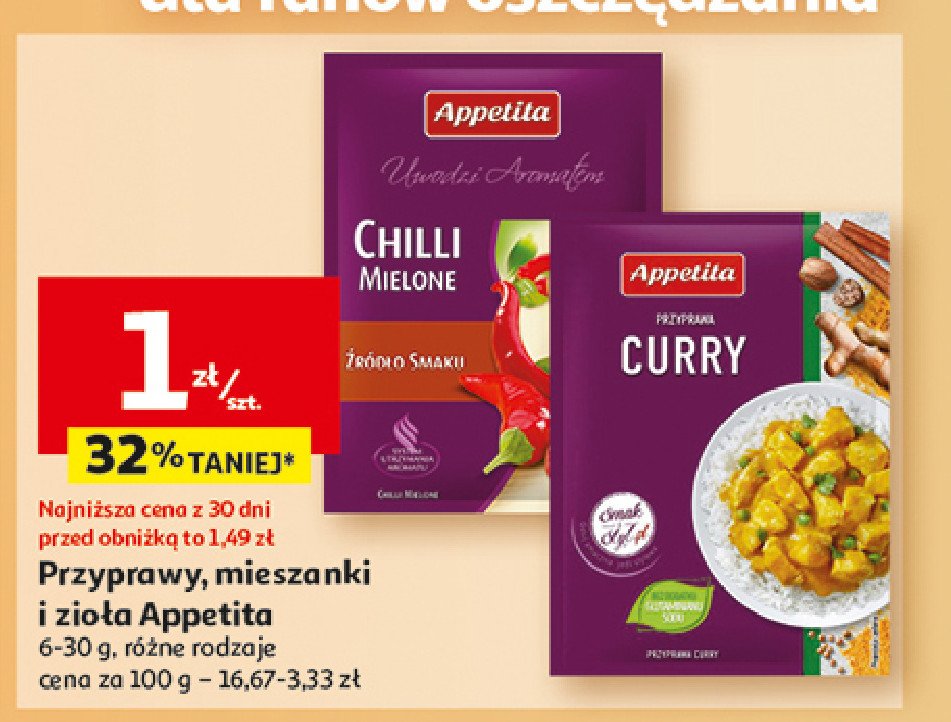 Chilli mielone Appetita promocja w Auchan