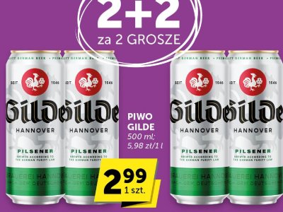Piwo Gilde Hannover Pilsener promocja w Groszek