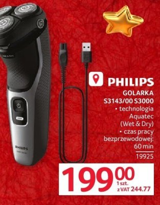 Golarka Philips S3143/03 S3000 promocja w Selgros