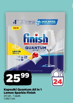 Kapsułki do zmywarki Quantum All in 1 Lemon Sparkle 24 szt. promocja w Netto