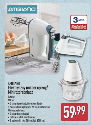 Rozdrabniacz elektryczny AMBIANO promocja w Aldi