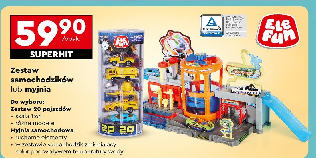 Myjnia samochodowa Elefun promocja