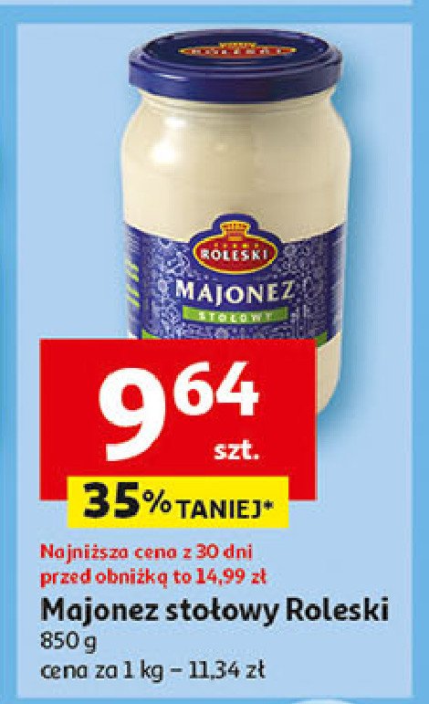 Majonez sto艂owy Roleski promocja