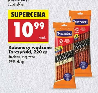 Kabanosy drobiowe Tarczyński exclusive promocja