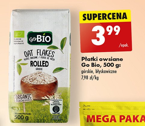 P艂atki owsiane b艂yskawiczne Gobio promocja